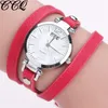 Polshorloges mode dames armband horloges lederen horloge jurk dames klok relogio feminino cadeau