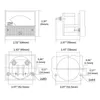 Voltmètre 85C1 le voltmètre positif et négatif jauge de compteur de panneau analogique 1V2V3V5V10V15V20V30V50V100V150V200V300V500V etc.