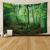 Tapestries Beautiful Natural Forest Landscape Printing Tapestry Wall Art Decor Bohemian Large Hanging Home Living Room Bedroom