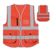 Reflective vest Construction High Visibility Gilet Safety Vest Reflective mens gilet fluorescent