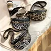 Waist Bags Winter Fanny Pack Fashion Leather Female Belt Bag Women Leopard Crossbody Chest Packs Girl High-Quality Small Shoulder