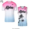 티셔츠 Alpe Alonso Vest Formula One Jersey Alpine F1 Team Miami 2022 Mens 경주 유니폼 모토 오토바이 F1 유니폼