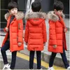 Cappotto Ragazzo Inverno Lungo Sezione 2023 Bambini Nella Giacca Di Cotone Abbigliamento 4-14 Anni