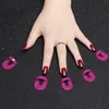 Paznokcie forma 26pcs/zestaw 10 rozmiarów g krzywej kształt paznokcia osłona osłony lakieru lakieru palca francuskie naklejki manicure paznokcie klipsy paznokciowe