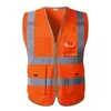 Gilet réfléchissant Gilet haute visibilité réfléchissant avec impression personnalisée vêtements de travail de construction