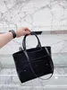 Stor kapacitet shoppingväska klassisk cc väska handväska vintage denim lyxväska tote väska en axel väska svart märkesdesigner kvinnor väska duk