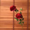 Flores decorativas 10pcs/lote europeu 3 cabeças peony artificial wedbing flor wall home jardim de seda rosa grinaldas de grinaldas falsas