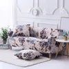 Stol täcker pastoral blommig universell stretch soffa möbelskydd polyester elastisk kärleksoffer couch cover handduk 1/2/3/4-sittstol