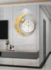 Wall Clocks Luxury Nordic Clock Modern Design Mechanism Creative Silent Simple Living Room Bedroom Reloj De Pared Home Decor