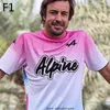 T-Shirt ALPE Alonso Vest Formula One Jersey ALPINE F1 Team Miami 2022 Mens Racing uniform MOTO Motorcycle F1 uniform