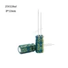 50pcs/lot 25v 220uf Low ESR/مقاومة عالية التردد المكثف المنحل بالكهرباء الحجم 8*12 20 ٪ 105c