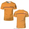 Formule 1 Mclarens Hommes T-shirts Team Racing Car Nouvel Été F1 T-Shirts Impression 3D Hommes Femmes Sport Décontracté O-cou T-shirt Enfants T-shirts Hauts Jersey