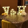 Novelty Items Letter Night Light DIY English Alphabet Luminous Lamp Decoration For Party Bedroom Wedding Birthday Christmas