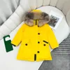 2023 Hiver Nouveau designer enfants manteau doudoune pour garçons véritable fourrure de raton laveur épais chaud vêtements de bébé manteaux 2-12 garçons filles vestes années enfant mode adolescent Parka 100-170