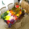 Tafel dikke dikke katoenen tafelkleed creatief 3D groente en fruit servies stofdichte wasbare wasbare rechthoekige ronde doek1
