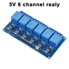 المكونات الإلكترونية 5V 12V 24V 1 2 4 6 8 وحدة ترحيل القناة مع Optocoupler Output 1 2 4 6 8 Way for Arduino in Stock