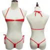 Women's Swimwear Sexy Lingerie Sets Women Halter Bra G-string Set 2023 Female Underwear Nightwear Bandage Lace
