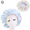 Berretti Beanie/Skull Caps Cappellino in raso per dormire Cuffia da doccia Silk Femme Women Night Sleep Head Cover Flower Elastic Band Uso quotidiano