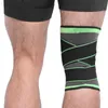 膝パッド肘のメンスポーツフィットネスサポート弾性ラップブレース圧縮袖を走る関節炎の緩和