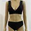 Swimwear italiano intimate primavera estate nuove lettere di graffiti di alta moda stampa top da bagno femminile bianco 09