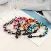 STRAND kralen strengen natuursteen kralen armbanden handgemaakte grind armband vrouwen turquoises reiki genezende armbanden enkelbanden sieraden aanpasa