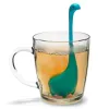 UPS LOCH NESS MONSTER TRÉRIRO DE TEA INFUSER SILICONE CARTO DE CARACO DE CARACOTON FERTOR FDA LFGB Padrão Ferramenta de Teaware Filtro Leaf LOAF