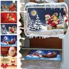 Рождественские украшения Санта -Клаус коврик на открытом воздухе ковер швейцар добро пожаловать домой