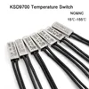 KSD9700 Temperaturomkopplare Sensor 15C-155C 5A 250V 30C 40C 60C 80C 90C NO NC AC/DC Universal Thermostat Thermal Protector säkringar