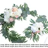 Fleurs décoratives couronnes 2pcs pivoine du mariage artificiel arrangement mural de fleur arc décoration décoration de porte de couronne de rose décor