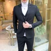 Mens Suits Blazers Men klär blazers byxor VEST 3 -stycken Set Male Wedding Autumn Business Formal Plaid Suit Luxury Slim Fit byxor 230114