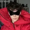 Güneş Gözlüğü Çerçeveleri Büyük boy kadınlar Erkek Gelecek Teknoloji Duygusu Y2K Punk Sun Glaase 2000039s Marka Tasarımcısı Rimless Eyewear UV4007593915