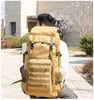 Outdoor Bags 70L Large Capacity Men Army Military Tactical Backpack 3P Softback Waterproof Bug Rucksack Hiking Camping Hunting