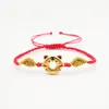 Bracelets Autre Arrivée Corde Rouge Pour Femmes Hommes Bijoux Réglable Mignon Zodiaque Tigre Bracelet Mâle 2023 Année Chanceux Accessoires Cadeau