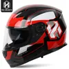 Motorcykelhjälmar HNJ Vänd upp hjälm Modular Dual Casque Full Face Casco Moto Riding Motocross för vuxna utanför vägen