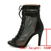 Sandals 2023 Sexy Ballroom Dance Shoes Summer Mesh Short Boots High Heels Open Toe Comfort Quality Red Dancing 47