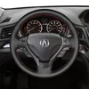 Для Acura Ilx TL Mrownfit Grip Cope Custom Caffice Hand Caffice Distered Кожаный рулевой крышку