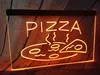 Offenes hei￟es Pizza Cafe Restaurant New Carving Schild Bar LED Neon Signhome Decor Shop Handwerk