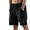 Running Shorts Men Beach Outdoor Protective With Pockets Cycling Drawstring Reflective Summer Breattable Elastic Midje Sports