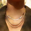 Catene di tendenza collane di serpente colletto collare collana a catena collier per donne gioielli piatti 2023 regali di Natale210q