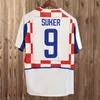 1998 2002 Suker Retro Jerseys Boban Coratia Soccer Jersey Vintage Classic Prosinecki Football Shirt Soldo Stimac Tudor Mato Bajic Maillot de Foot 98 02