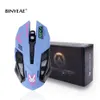 Mice 1 PCS OW 6 Buttons Gaming Breathing LED Backlit D VA Reaper Wired USB Computer Mouse for PC Mac Gamers 230114