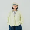 Womens Jackets Imakokonis original design Vneck loose knit coat light green long sleeve warm and comfortable cardigan in autumn and winter 230114