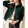 Womens Jackets Korean Long Sleeve Solid Pockets Button Jackets ONeck Single Breasted Womens Clothing Spring Summer Drawstring Bright Colors 230114