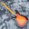 Guitarra eléctrica Lvybest, bajo eléctrico hecho a medida, 4 cuerdas, 5 cuerdas, bajo, puesta de sol, cuerpo, diapasón de arce