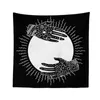 Gobeliny 150x150 cm Poliester Tobestry Mandala Bohemia WALE WAKING Animal Moon Wolf Guns Mats Mats Play Towel Decor salon