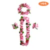 装飾的な花の花輪ハワイアングラススカートアクセサリーヘッドバンドガーランドリストレット/アンクレット4PCSセットパーティーコサチュームメイクアップ