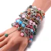 Bracelet 10/Pcs Mixed Color Beaded Bracelet Fashion Women Shiny Wholesale Jewelry