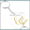 Décoration de fête Creative Keyring 5cm disques vierges acrylique porte-clés disque transparent bricolage forme ronde clair porte-clés 104 K2 Drop Del Ot3Dq