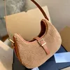 Woollen cloth designer totes clutches for women luxury bag Belt Bag Half Moon womens wallet small purse card holder hobo Hasp versatile latest wholesale