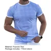 T-shirts pour hommes Mode d'été Plaid Hip-Hop Casual T-shirt à manches courtes Polyester Hommes Outdoor Jogging Training Stretch Manches courtes